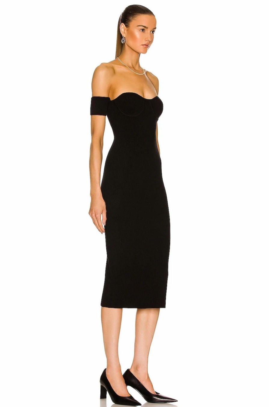 Wholesale * Helmut Lang Contour Pinched Midi Dress