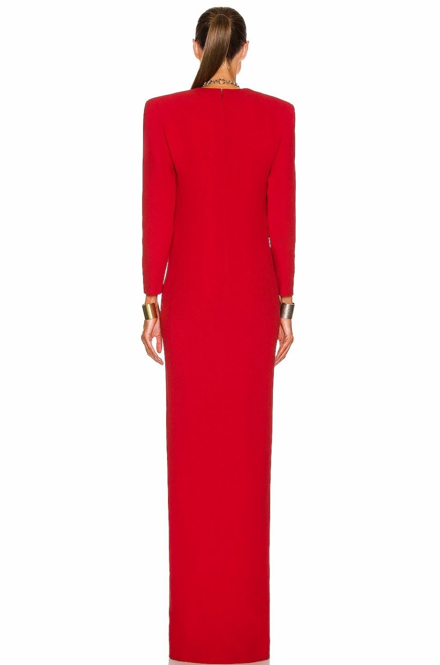 Wholesale * Saint Laurent Long Sleeve Maxi Dress