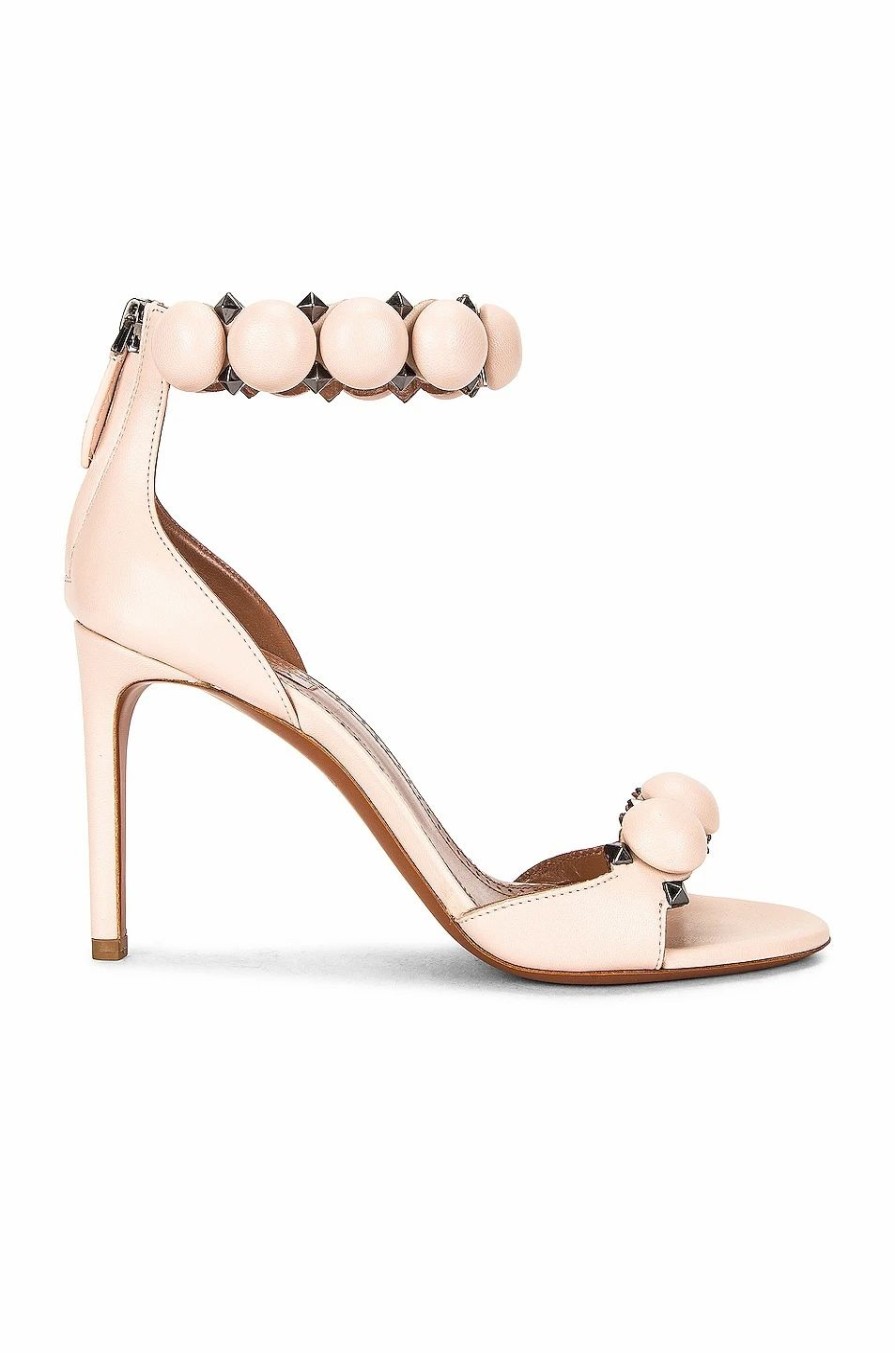 Clearance * Alaia Leather Bombe Sandals