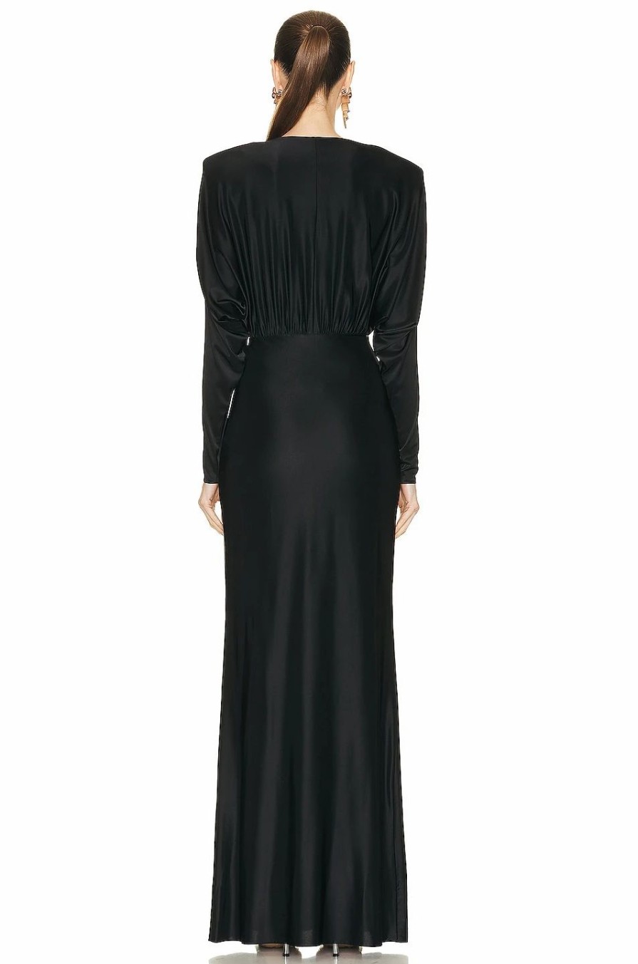 Clearance * Alexandre Vauthier V-Neck Long Dress