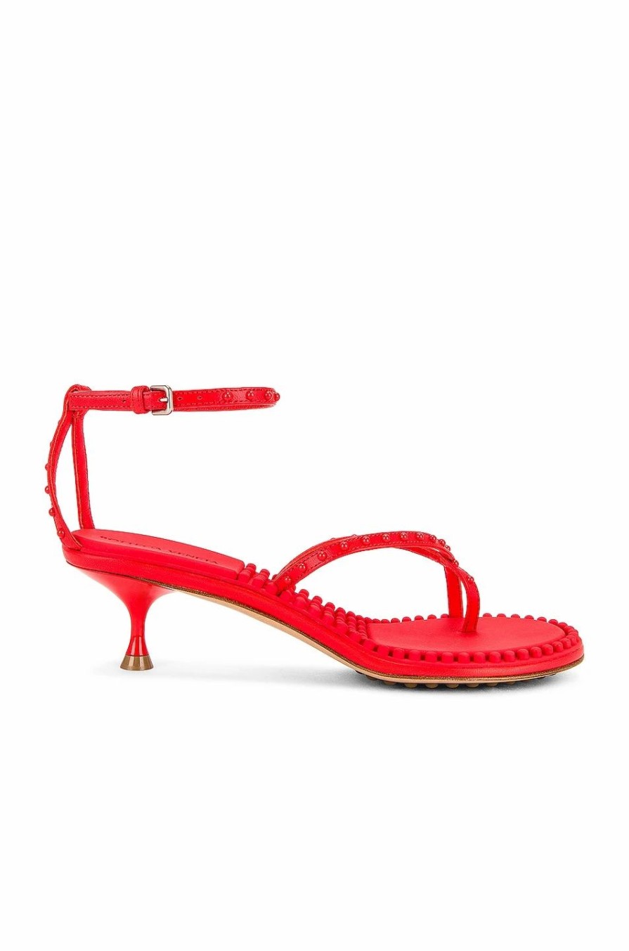 Best * Bottega Veneta Dot Ankle Strap Sandals