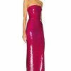 Hot * Laquan Smith Strapless Column Gown