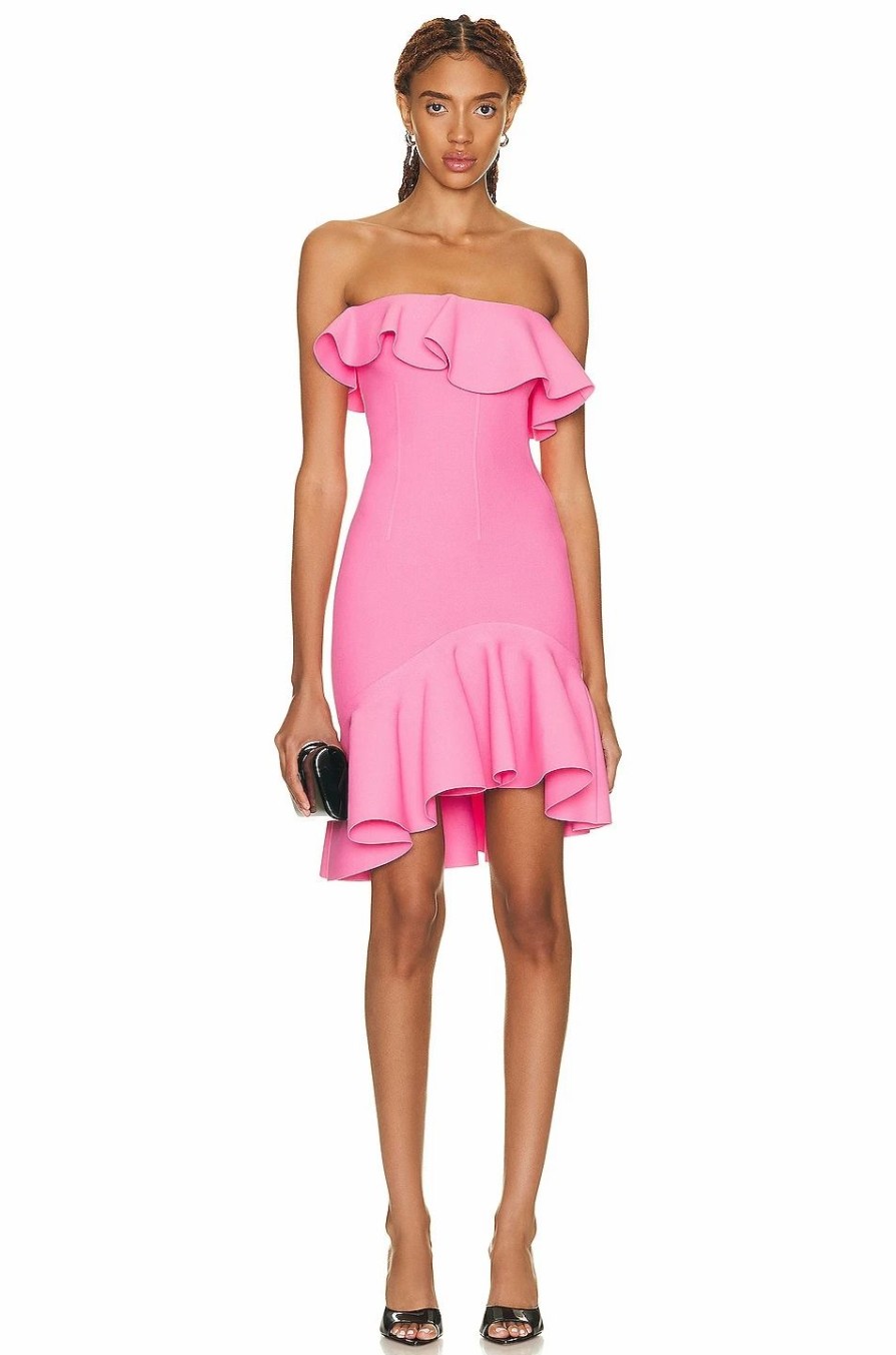 Clearance * Alexander Mcqueen Ruffle Bust Dress