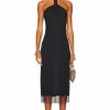 Best * Helmut Lang Mesh Layered Midi Dress