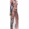 New * Y/Project X Jean-Paul Gaultier Trompe L'Oeil Wrap Knit Maxi Dress