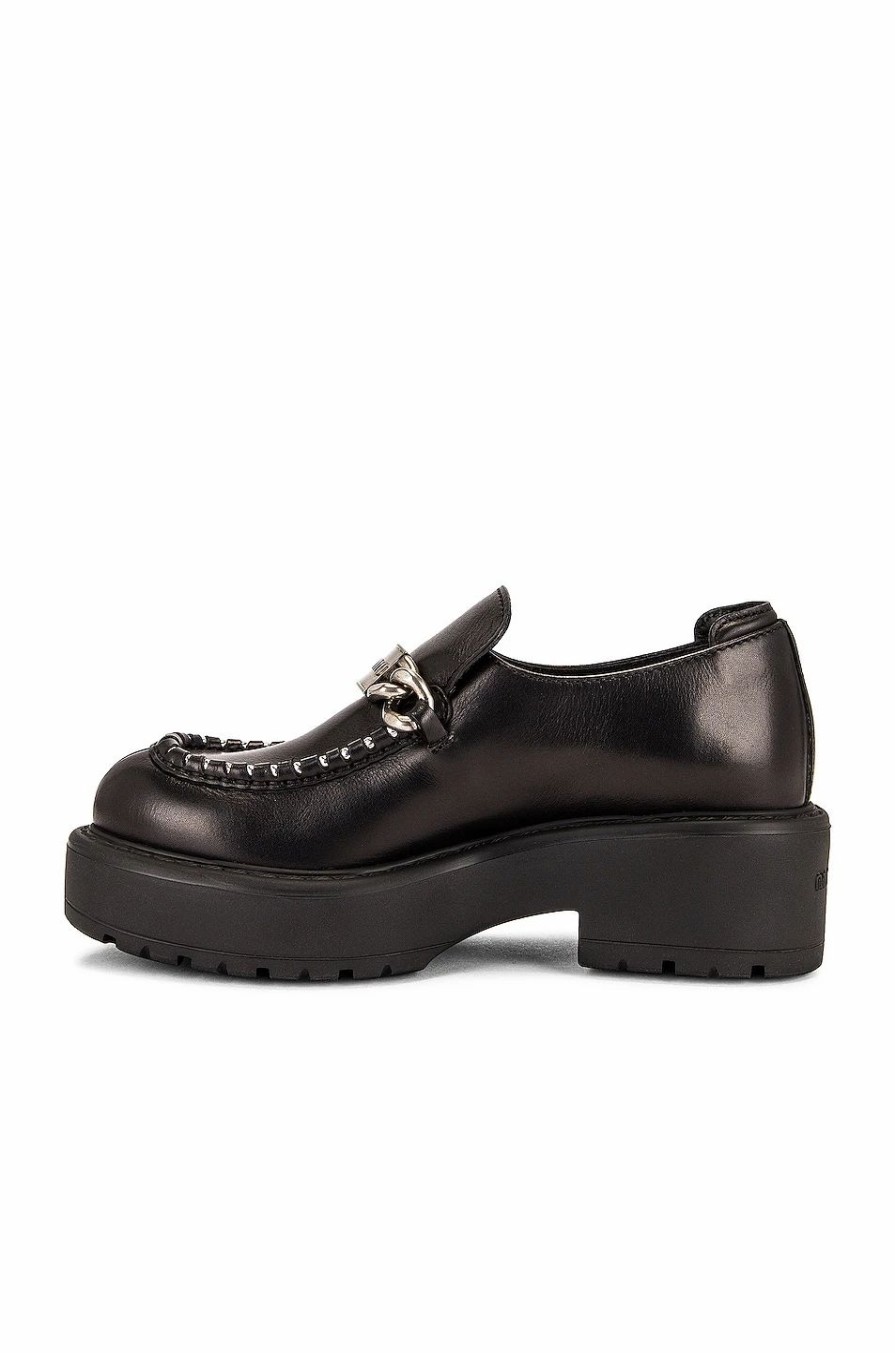 Best * Miu Miu Leather Platform Loafers