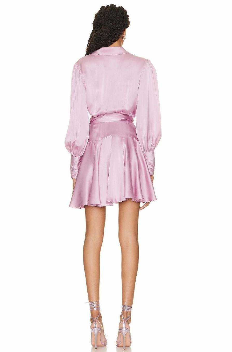 Best * Zimmermann Silk Wrap Mini Dress