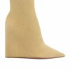 Wholesale * Amina Muaddi Pernille Suede Wedge Bootie