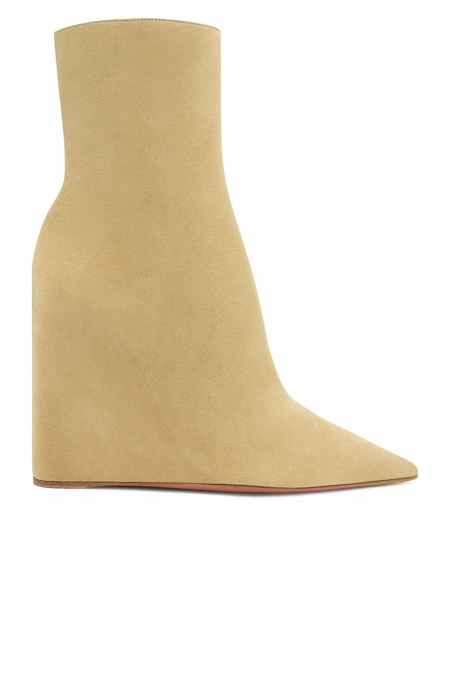 Wholesale * Amina Muaddi Pernille Suede Wedge Bootie