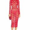 Wholesale * Fleur Du Mal Rosalia Lace Long Sleeve Dress In Tamale