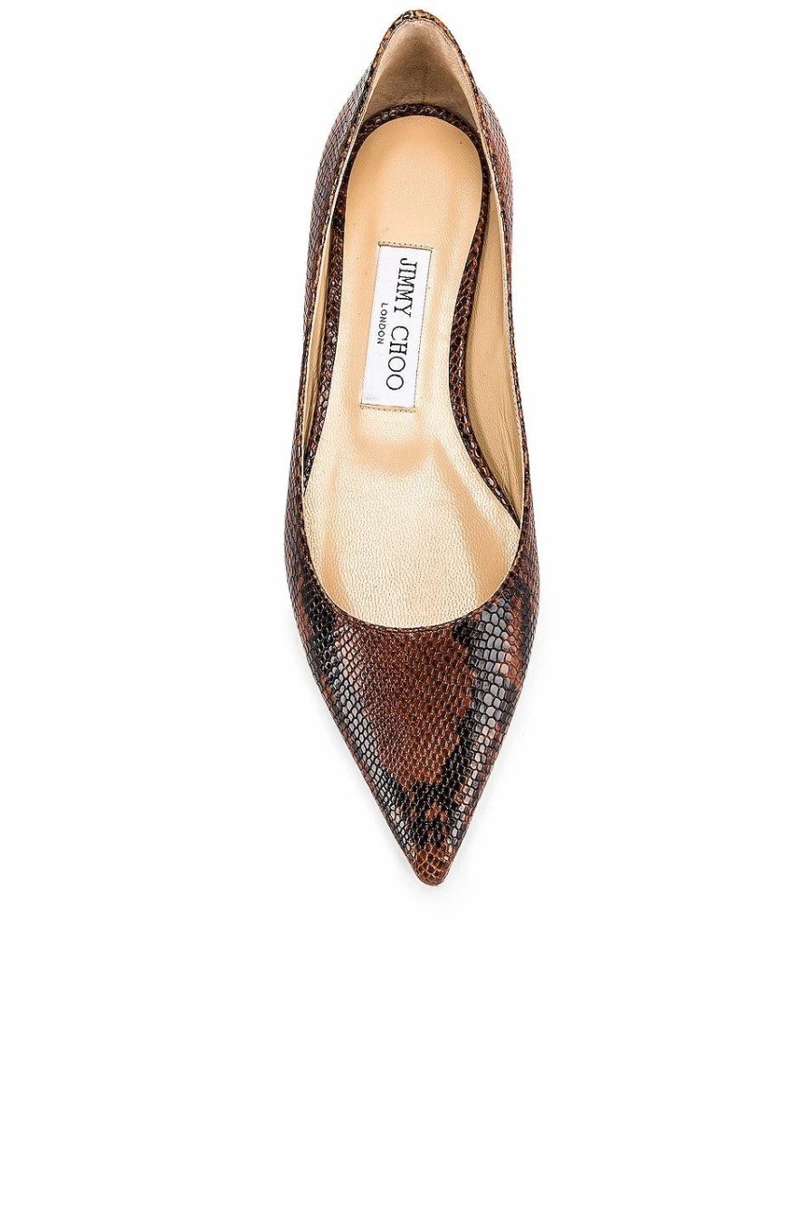 Best * Jimmy Choo Love Snake Print Flat