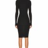 Online * Bottega Veneta Long Sleeve Lightweight Rib Dress