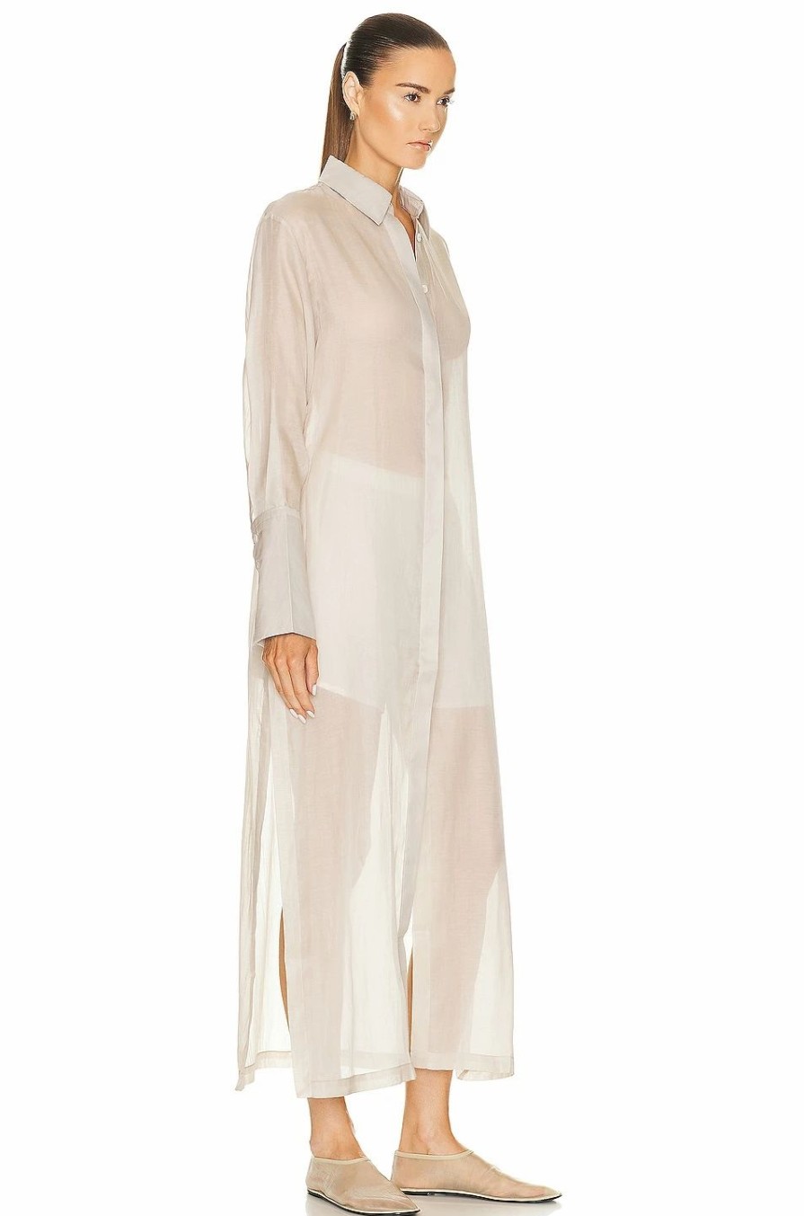 Online * St Agni Sheer Shirt Dress