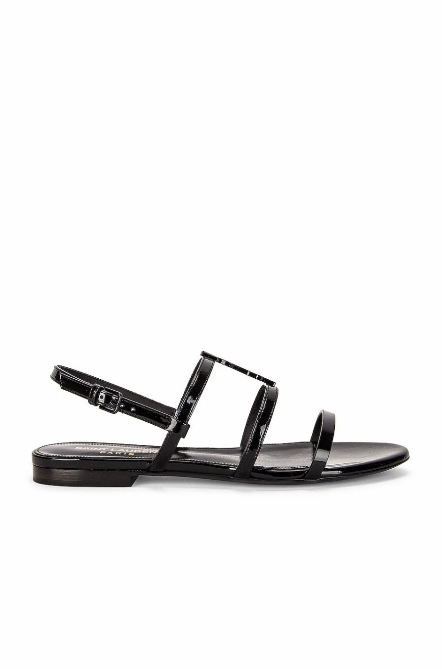 Online * Saint Laurent Cassandra Flat Sandals