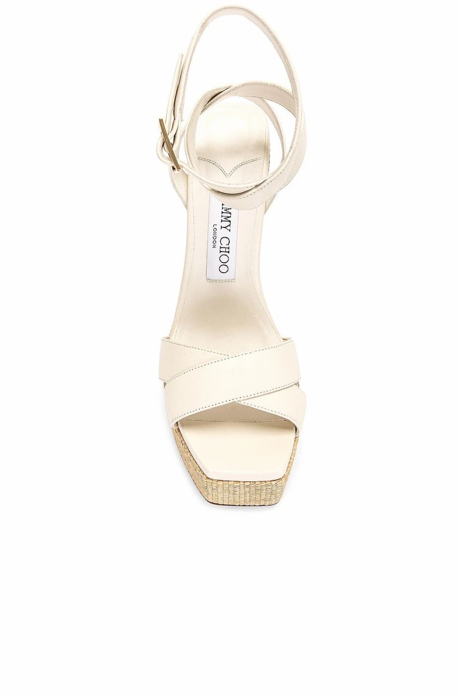 New * Jimmy Choo Gaia 140 Suede Sandal