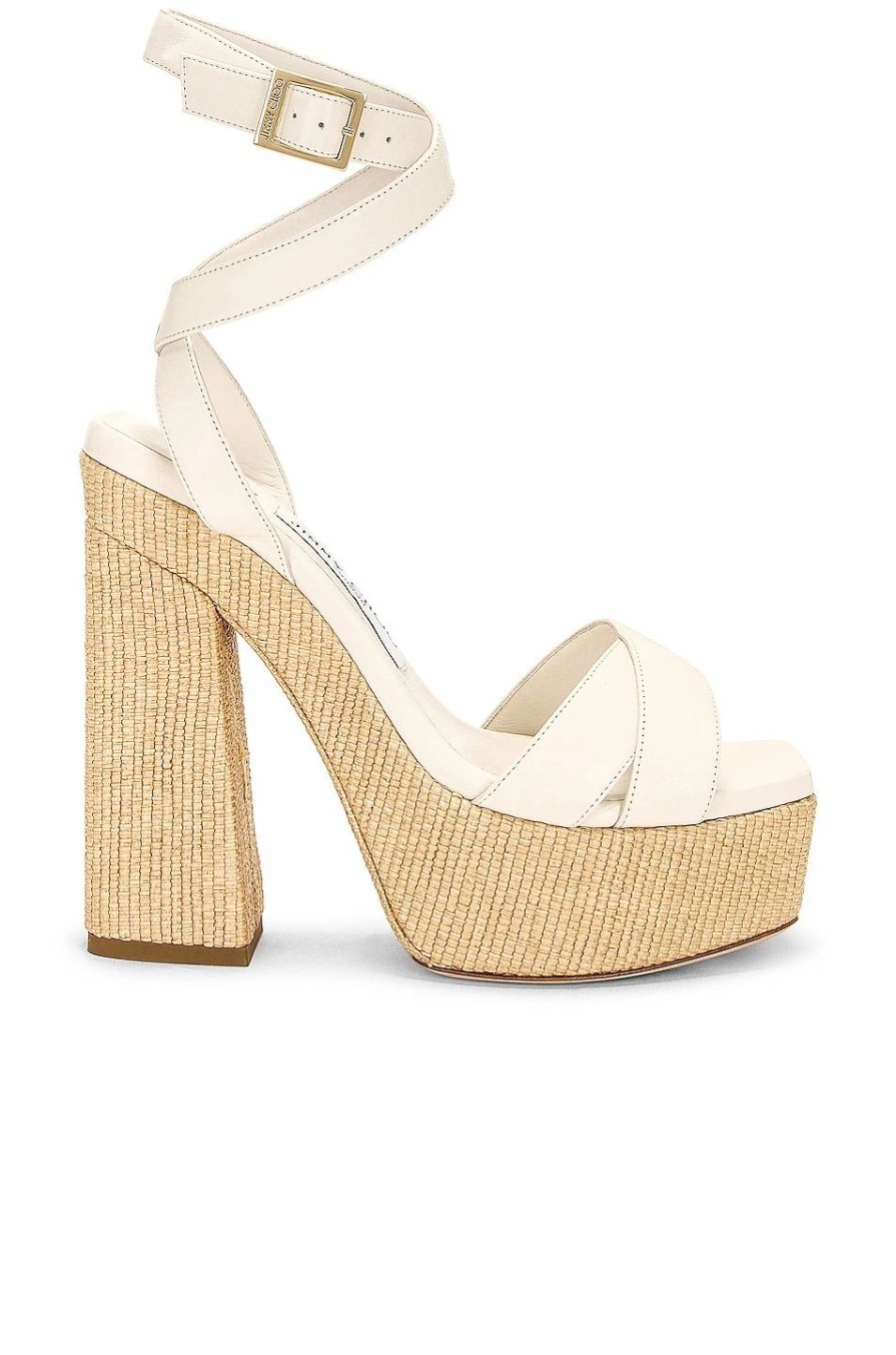 New * Jimmy Choo Gaia 140 Suede Sandal