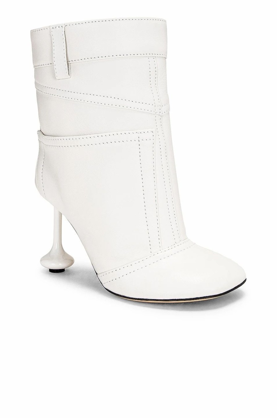 Online * Loewe Toy Panta Boot In Anthurium White