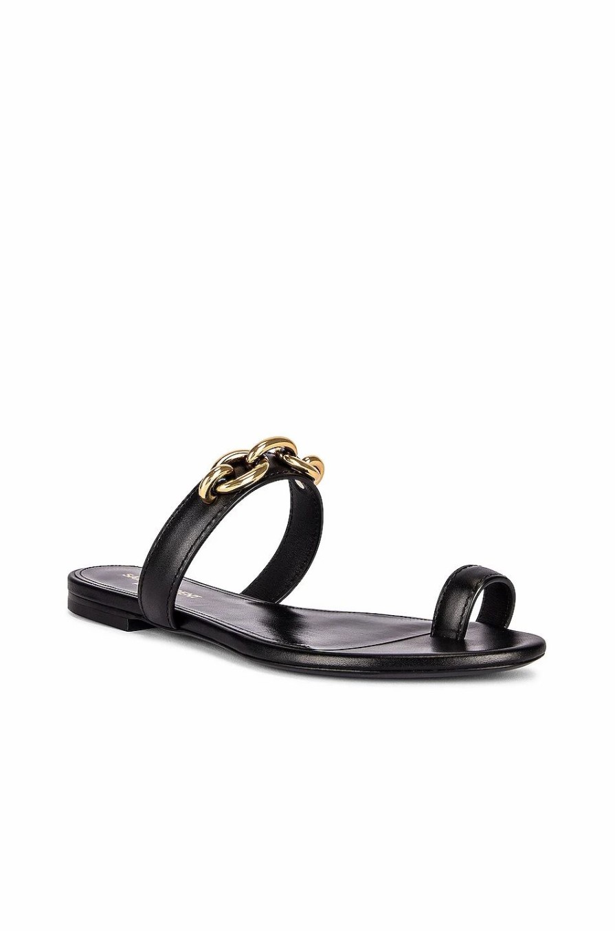 Clearance * Saint Laurent Jota Maillon Sandals