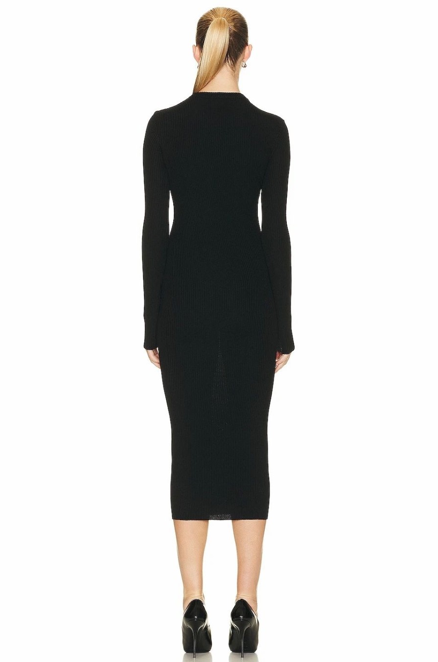 Online * Wardrobe.Nyc Ribbed Long Sleeve Dress