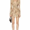 Online * Alessandra Rich Georgette Mini Dress