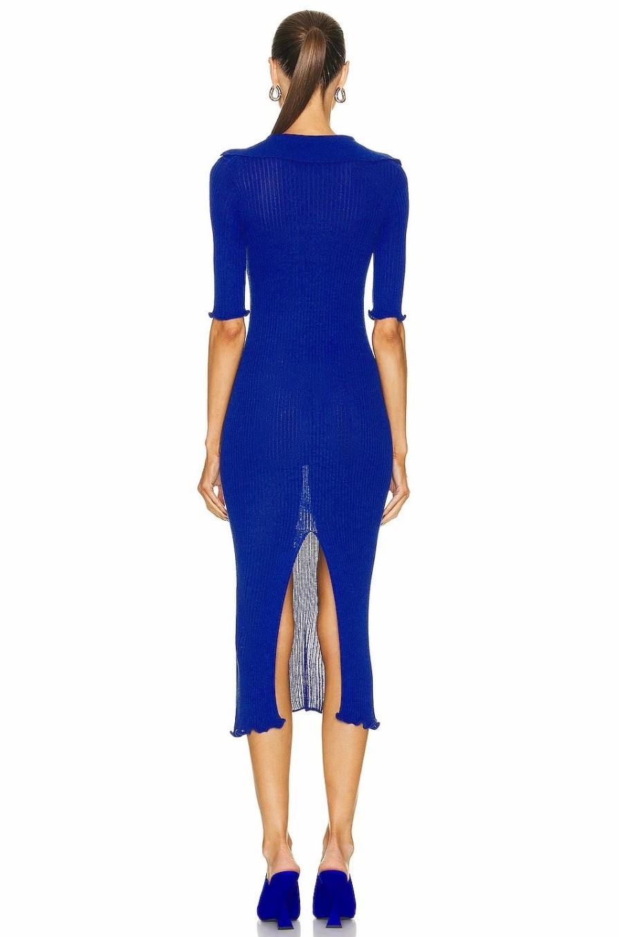 Online * Rosetta Getty Ribbed Polo Dress