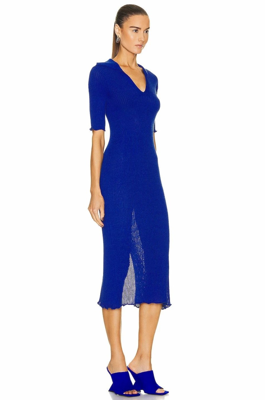 Online * Rosetta Getty Ribbed Polo Dress