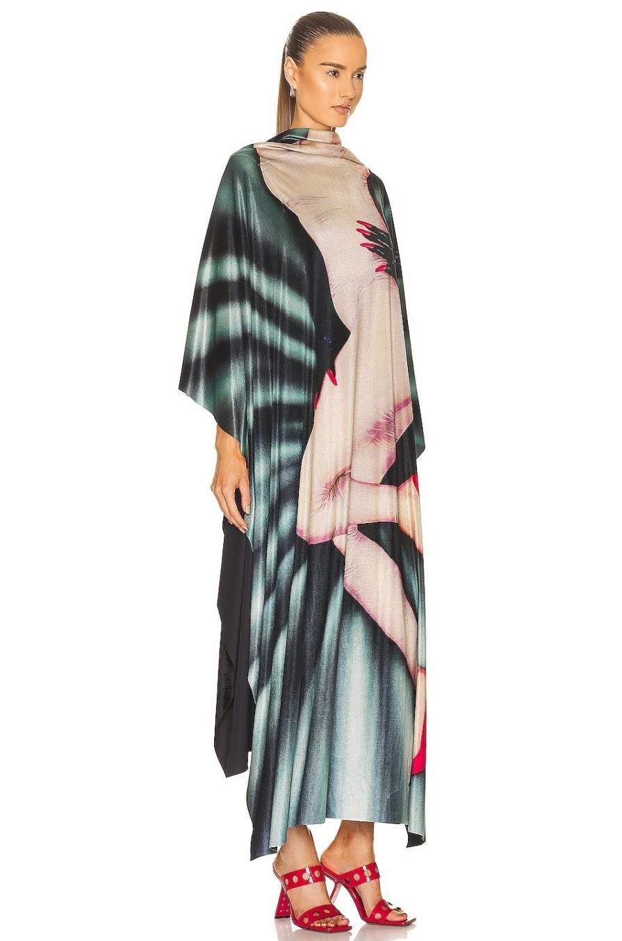 New * Loewe Body Print Kaftan Dress