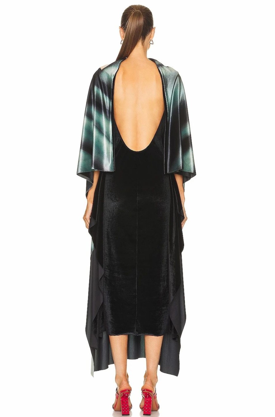 New * Loewe Body Print Kaftan Dress