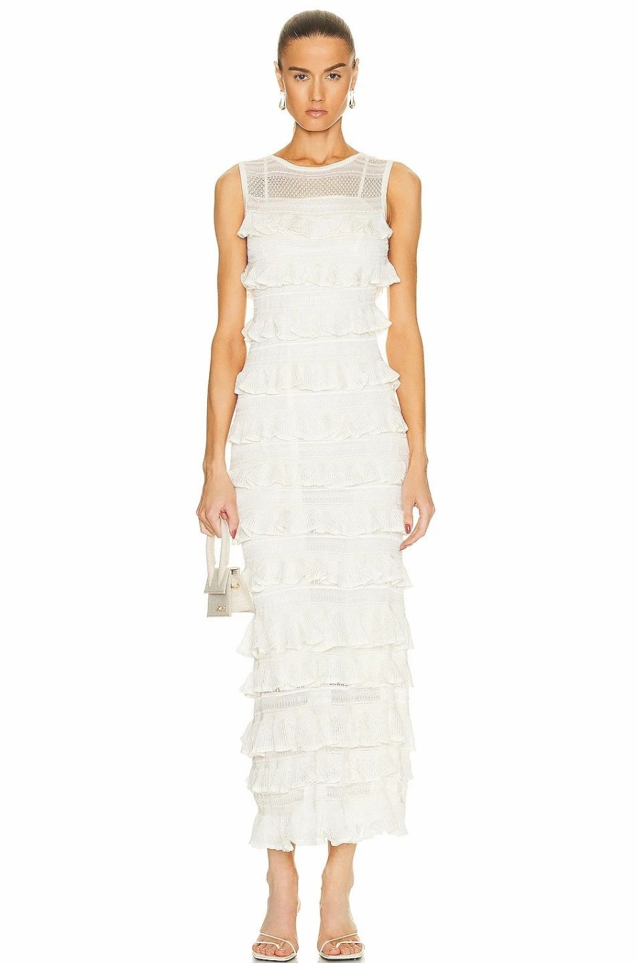 Best * Zimmermann Wonderland Frill Midi Dress