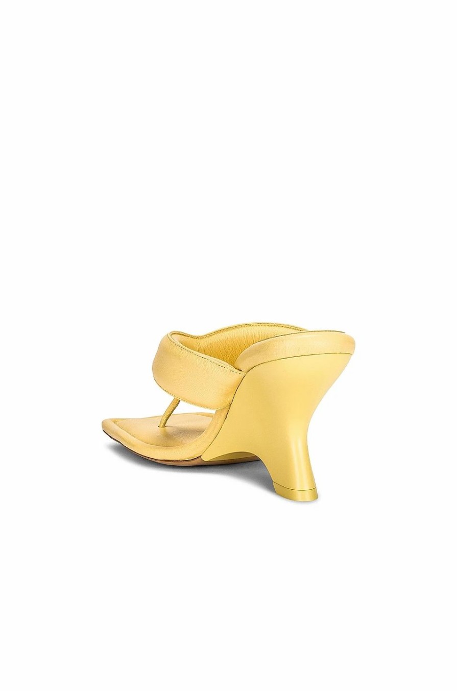 Best * Gia Borghini Leather Thong Wedge Sandal