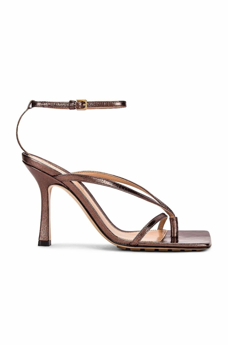 Wholesale * Bottega Veneta Stretch Metallic Leather Sandals