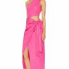 Hot * Jonathan Simkhai Standard Doran Cotton Poplin Draped Tie Midi Dress