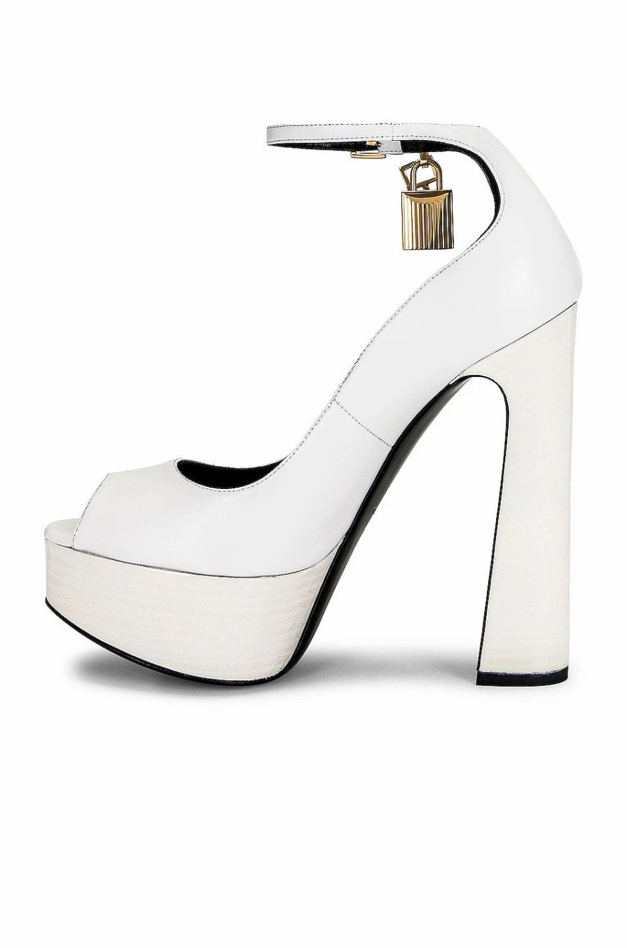 Online * Tom Ford Padlock Peep Toe Platform Pump