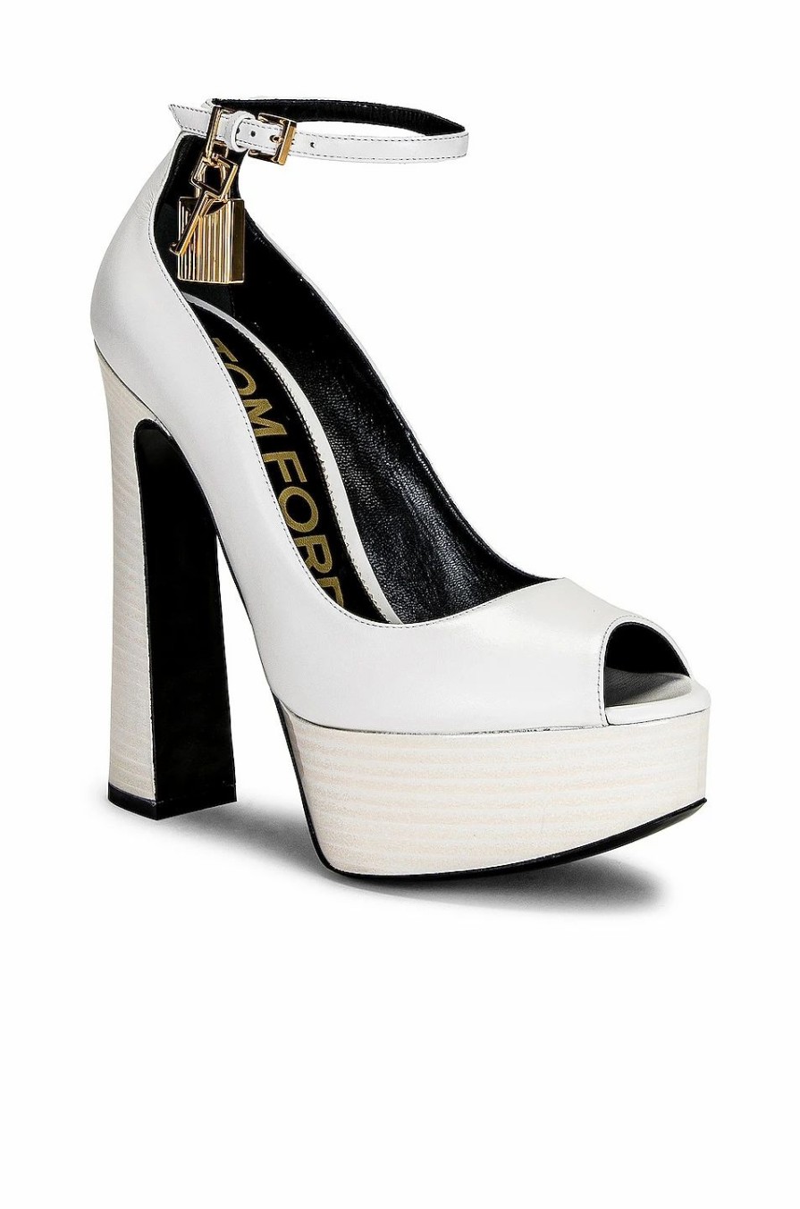 Online * Tom Ford Padlock Peep Toe Platform Pump