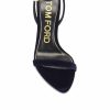 Hot * Tom Ford Velvet Padlock Pointy Naked Sandal 105