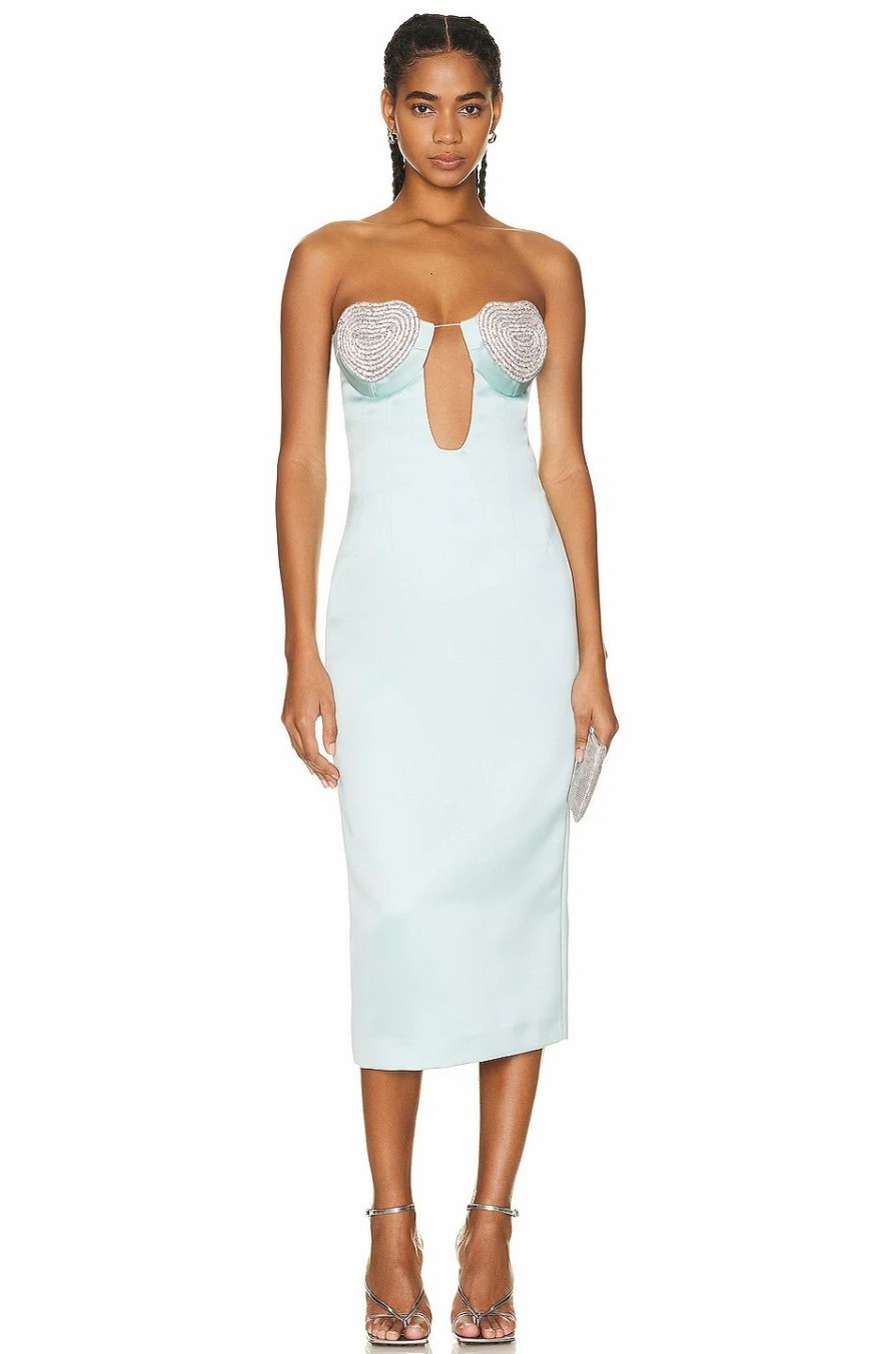 Clearance * Marianna Senchina Strapless Midi Dress