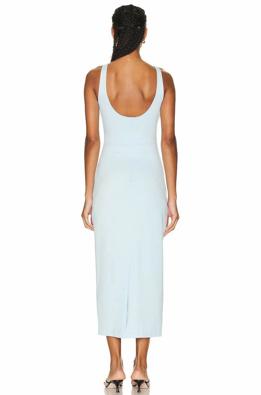 Clearance * Sprwmn Scoop Neck Dress