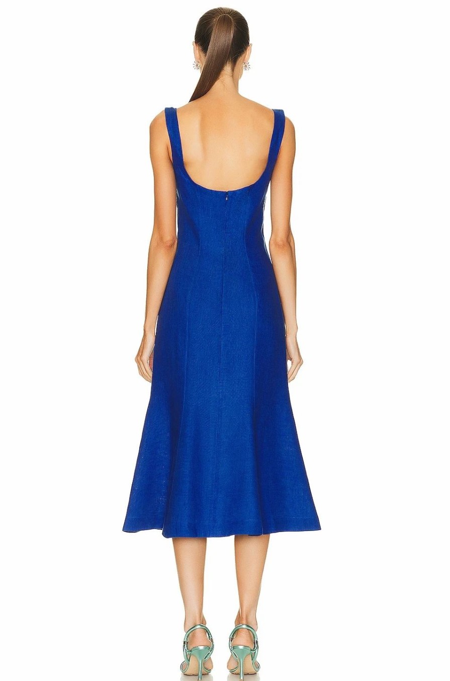 Best * Matthew Bruch Eva Fluted Midi Dress