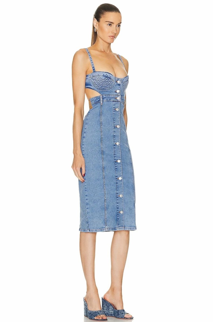 Best * Moschino Jeans Denim Midi Dress