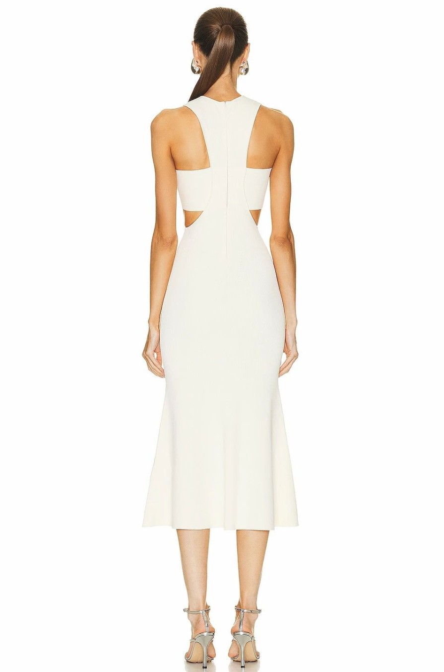 Clearance * Alexander Mcqueen Harness Flared Dress