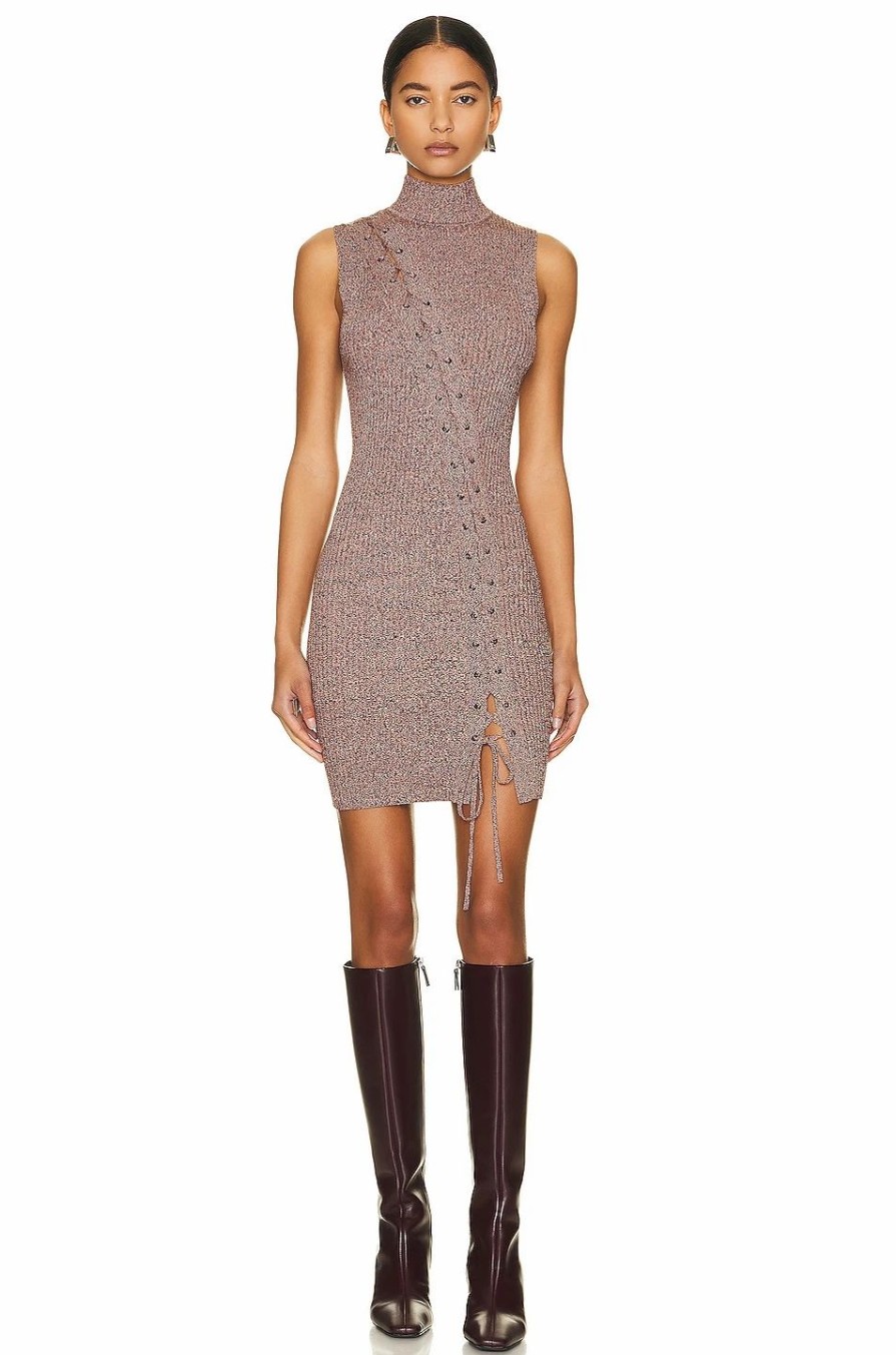 Online * Simkhai Cade Turtleneck Tank Mini Dress