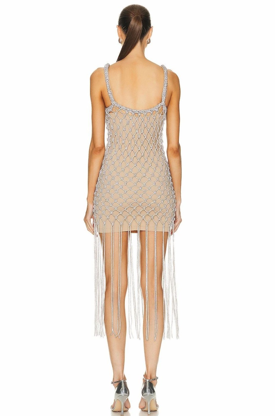 New * Alexander Wang Crystal Macrame Dress