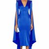 Hot * Alex Perry Vander V Neck Cape Sleeve Dress