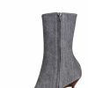 New * Gia Borghini X Rhw For Fwrd Denim Ankle Boot