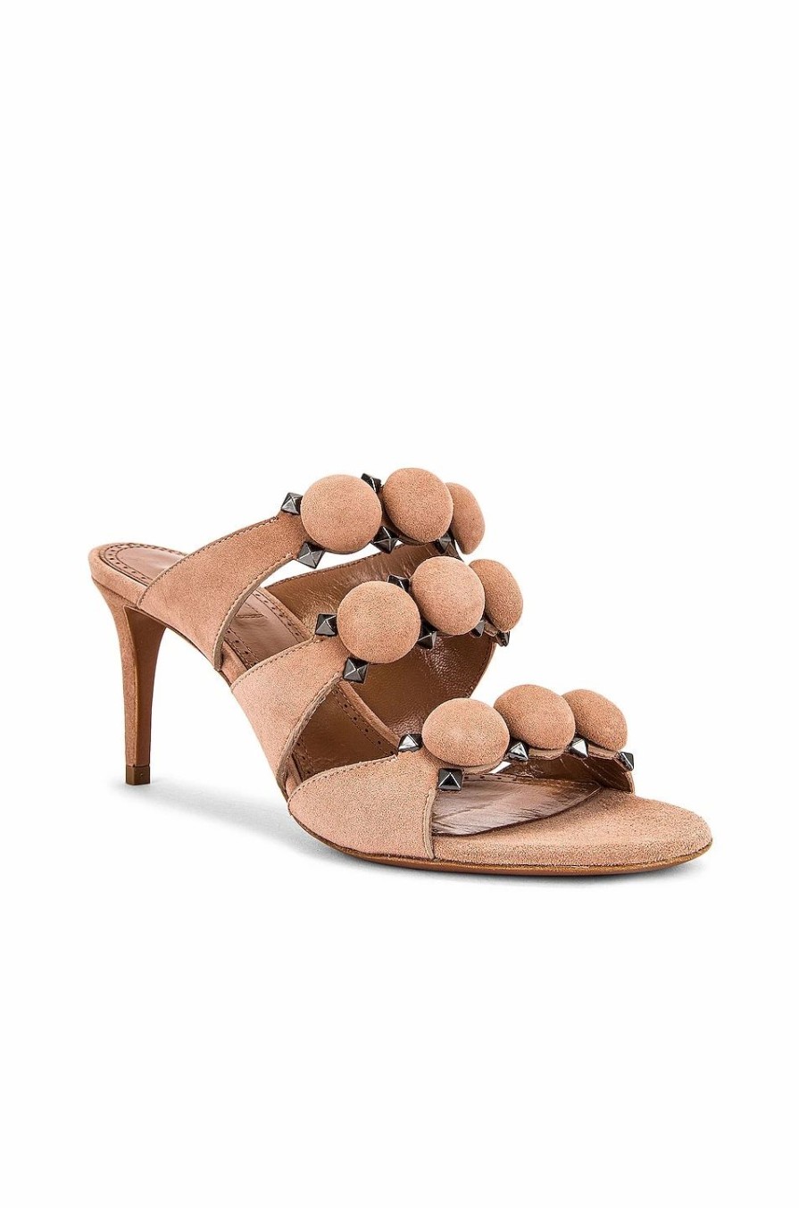 Hot * Alaia Pom Pom Studded Mules