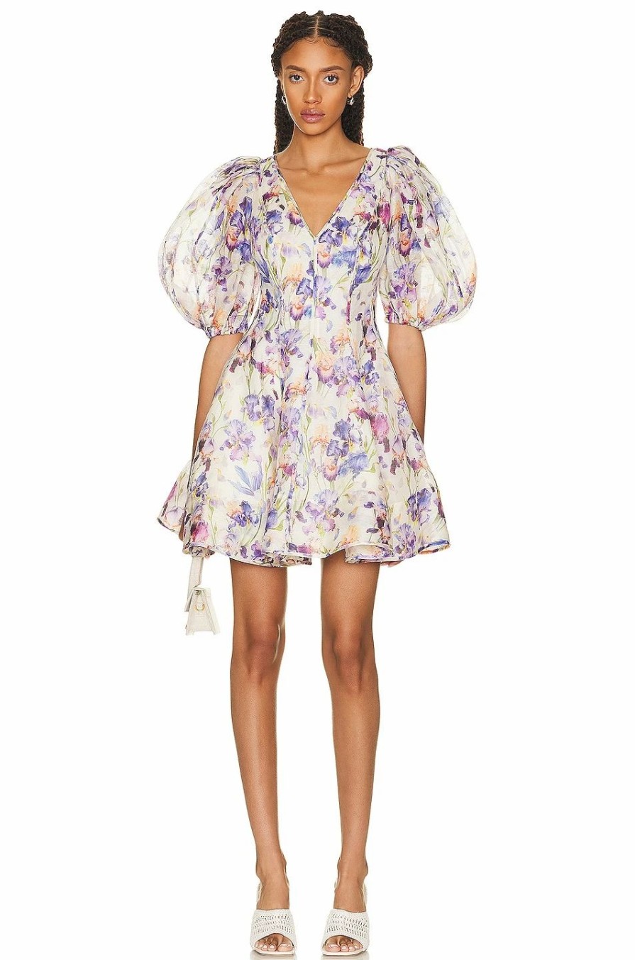 Hot * Zimmermann Tama Puff Sleeve Mini Dress