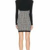 Wholesale * Balmain Monogram Mix Zipped Short Dress