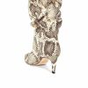 New * Paris Texas Python Print Slouchy Boot