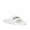 Clearance * Balenciaga Rubber Logo Pool Slides