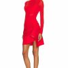 Online * Mugler Stretch Layered Dress